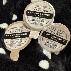 Bath & Body Works Mahogany Teakwood Car Fragrance Refill x3